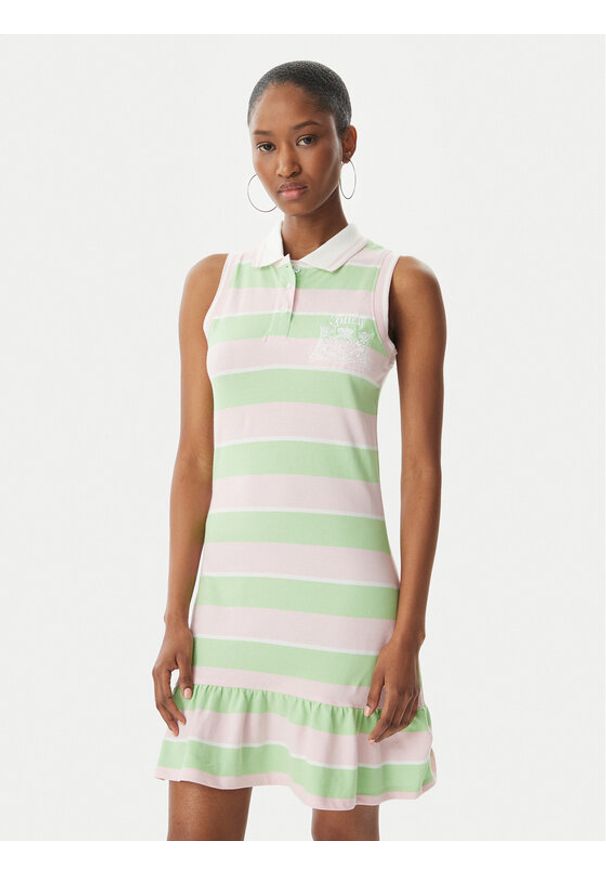 Juicy Couture Sukienka letnia Juicy Peplum JCGED126016 Zielony Regular Fit. Kolor: zielony. Materiał: bawełna. Sezon: lato