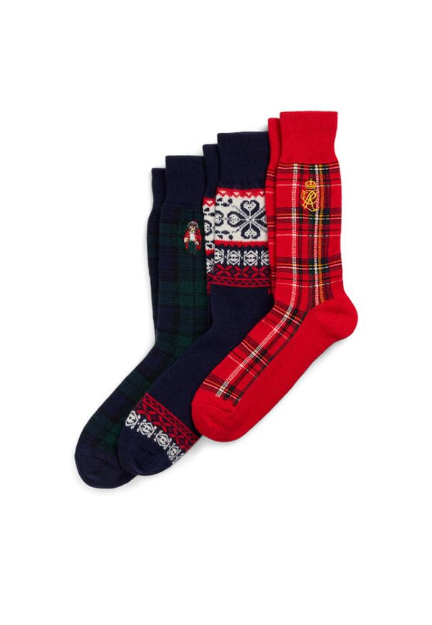 Polo Ralph Lauren Skarpety długie 449958866001 Kolorowy. Materiał: wełna, materiał. Wzór: kolorowy