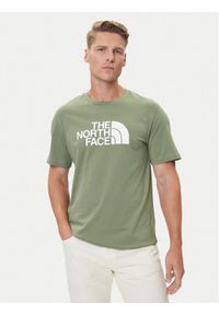 The North Face T-Shirt Easy NF0A8A6C Zielony Regular Fit. Kolor: zielony. Materiał: syntetyk, bawełna #1