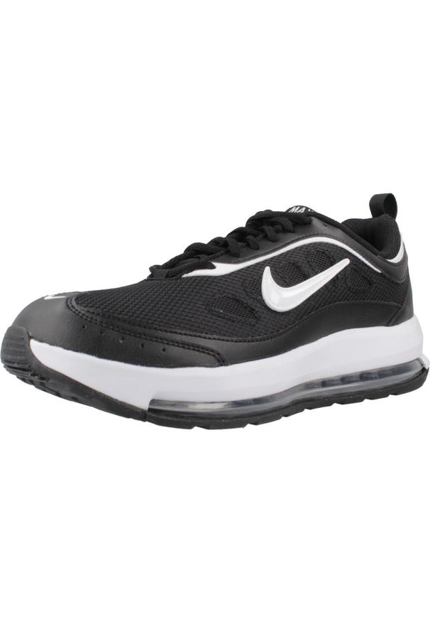 Tenisówki Nike Model Nike Air Max Ap Kolor Czarny. Okazja: na co dzień. Zapięcie: sznurówki. Kolor: biały, czarny, wielokolorowy. Materiał: syntetyk, tkanina, materiał. Szerokość cholewki: normalna. Model: Nike Air Max. Sport: turystyka piesza