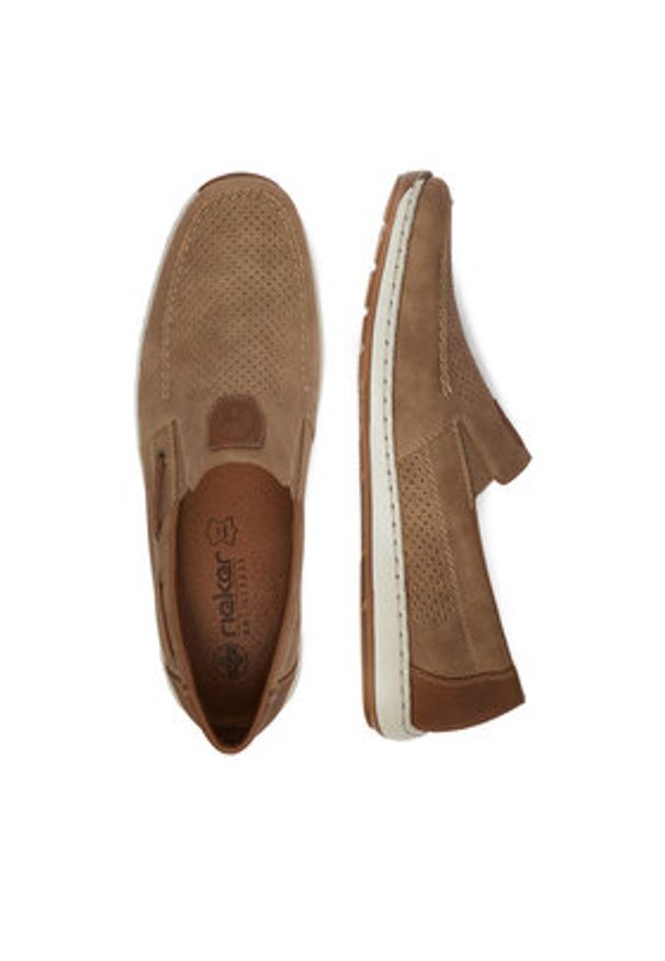 Rieker Półbuty CEO-08866-64 Beżowy. Kolor: beżowy. Materiał: materiał