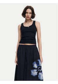 Desigual Spódnica trapezowa Shantou 24WWFW26 Czarny Regular Fit. Kolor: czarny. Materiał: wiskoza #4