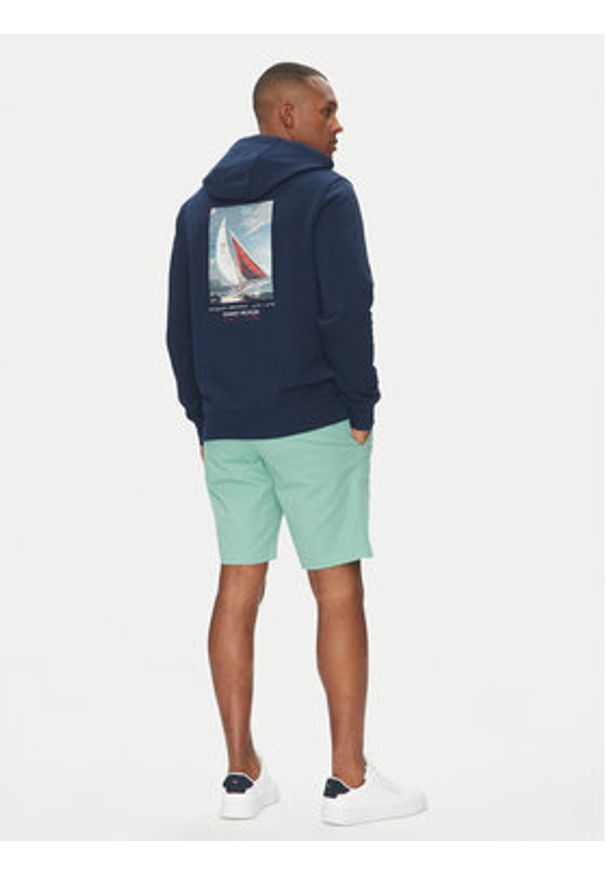 TOMMY HILFIGER - Tommy Hilfiger Bluza Color Photo MW0MW39151 Granatowy Regular Fit. Kolor: niebieski. Materiał: bawełna