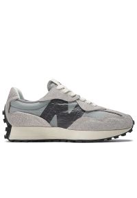 Buty New Balance U327WCA - szare. Zapięcie: sznurówki. Kolor: szary. Materiał: guma, zamsz, materiał, skóra. Szerokość cholewki: normalna #1