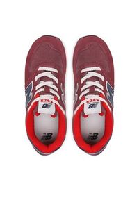New Balance Sneakersy GC574NX1 Bordowy. Kolor: czerwony. Materiał: skóra. Model: New Balance 574 #2