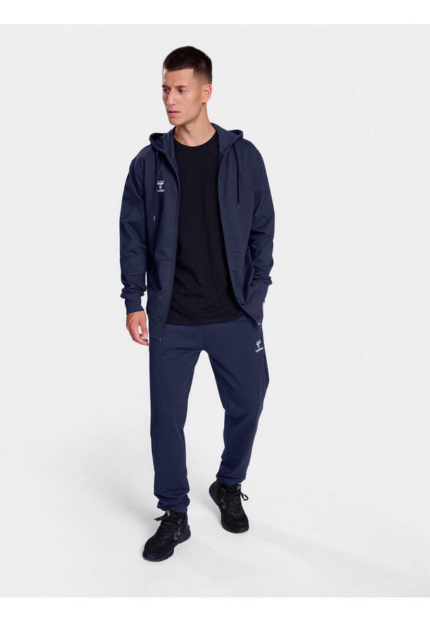 Bluza dresowa z kapturem Hummel Go 2.0. Typ kołnierza: kaptur. Kolor: niebieski. Materiał: dresówka. Sport: fitness