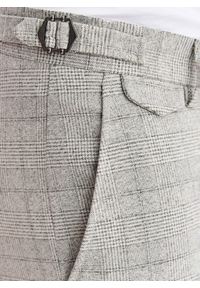 Pako Lorente - PAKO LORENTE – Szare spodnie garniturowe w kratkę. Kolor: szary. Materiał: poliester, wiskoza, elastan. Wzór: kratka. Styl: elegancki #3