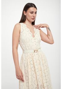 Twinset Milano - Sukienka w haft angielski TWINSET. Wzór: haft #4