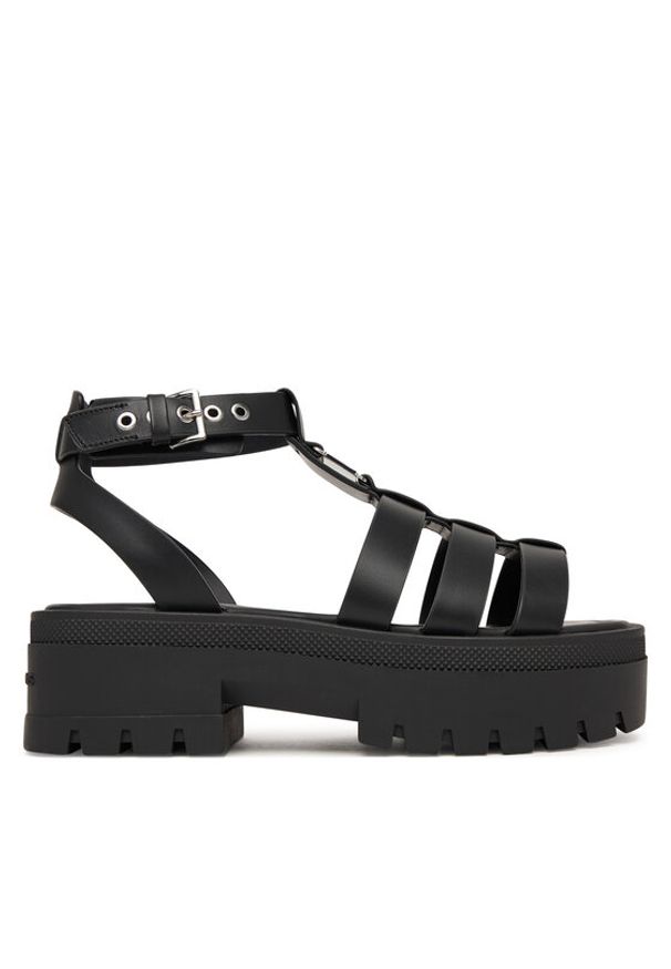 Tommy Jeans Sandały Tjw Fisherman Leather Max Sandal EN0EN02943 Czarny. Kolor: czarny. Materiał: skóra