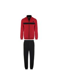 Diadora - Zestaw dresowy męski DIADORA TRACKSUIT FZ CORE. Kolor: czerwony. Materiał: dresówka