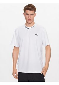 Adidas - adidas T-Shirt HY1285 Biały Loose Fit. Kolor: biały. Materiał: syntetyk #1