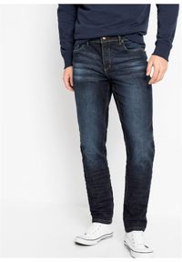 bonprix - Dżinsy slim fit ze stretchem, tapered. Kolor: niebieski #1