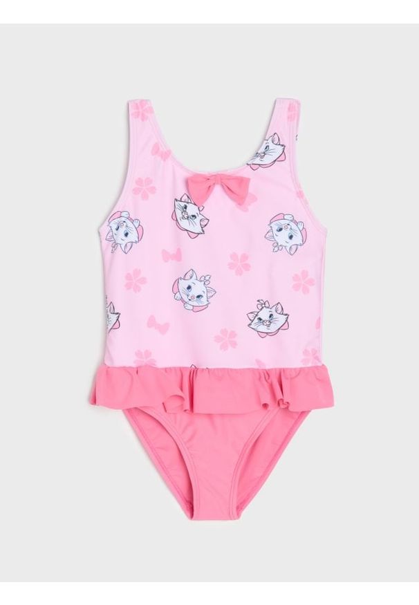 Sinsay - Kostium kąpielowy The Aristocats - różowy. Kolor: różowy