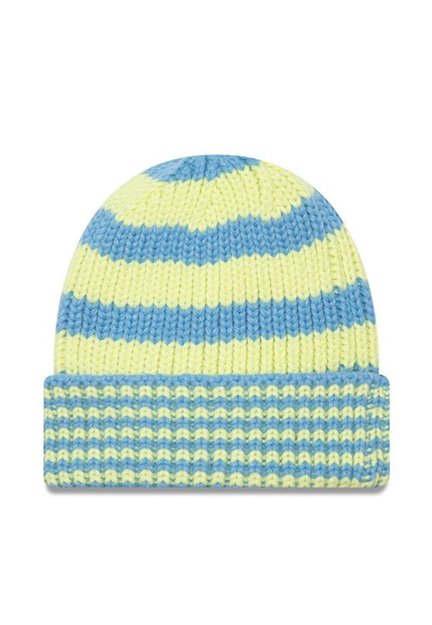 New Era Czapka Stripe Knit Bean 60565458 Niebieski. Kolor: niebieski. Materiał: materiał