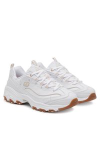 skechers - Skechers Sneakersy Sport D'Lites - Good Neutral 149807/WHT Biały. Kolor: biały. Materiał: skóra. Model: Skechers Sport #6