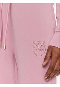 Pinko Spodnie dresowe Carico 100371 A1N7 Różowy Regular Fit. Kolor: różowy. Materiał: bawełna