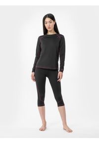 4f - 4F Bielizna termoaktywna skiturowa (dół) damska S. Kolor: szary. Materiał: włókno, skóra, dzianina. Wzór: gładki. Sezon: zima. Sport: turystyka piesza, snowboard, narciarstwo #1