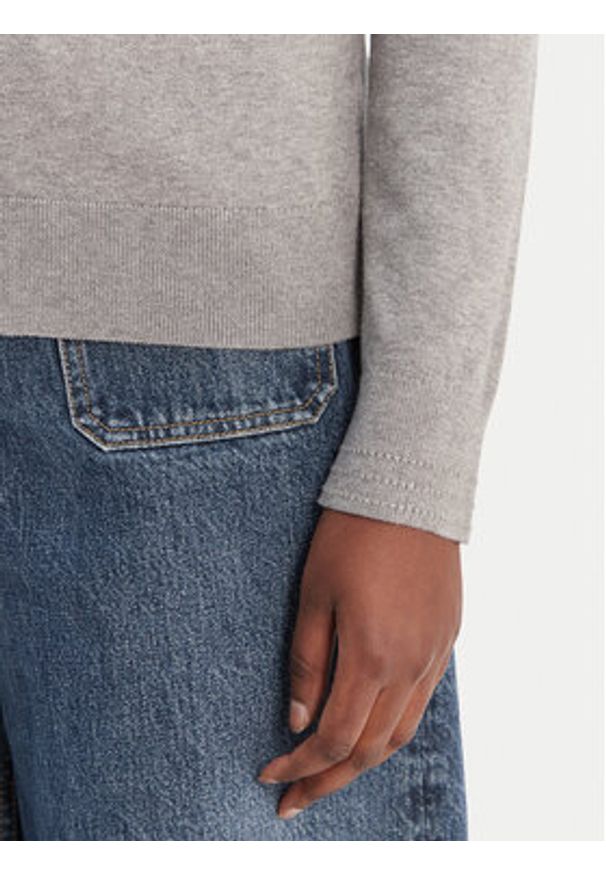 TOMMY HILFIGER - Tommy Hilfiger Sweter WW0WW44984 Szary Regular Fit. Kolor: szary. Materiał: syntetyk, bawełna