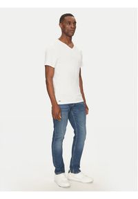 Lacoste Komplet 3 t-shirtów TH9008 Biały Slim Fit. Kolor: biały. Materiał: bawełna #7