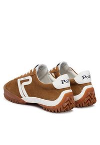 Polo Ralph Lauren Sneakersy Tread Low 804P15616001 Brązowy. Kolor: brązowy. Materiał: zamsz, skóra #4