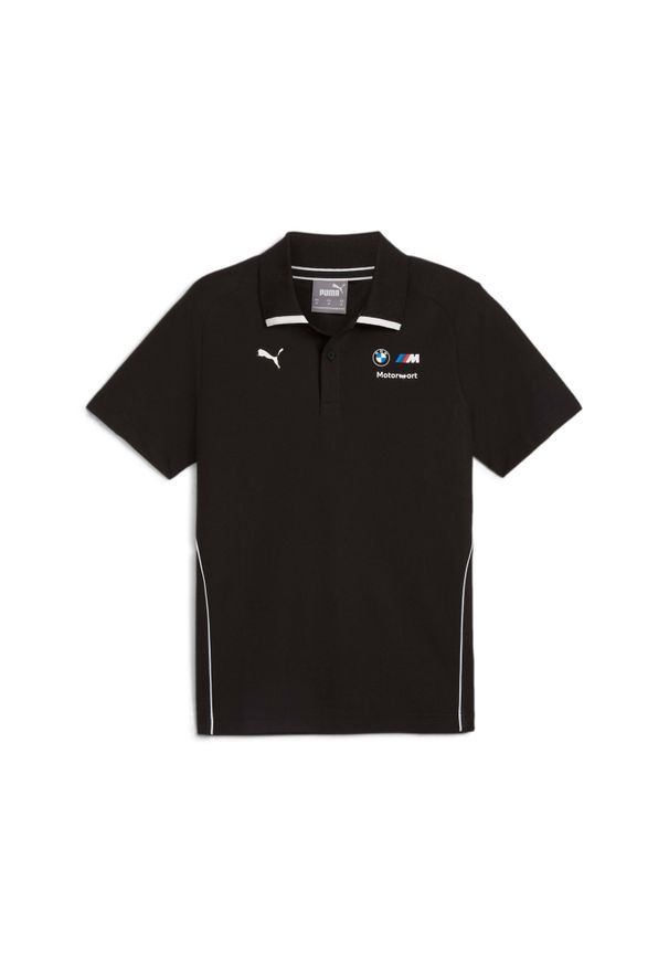 Polo Puma BMW MMS. Typ kołnierza: polo. Kolor: czarny. Styl: sportowy, elegancki