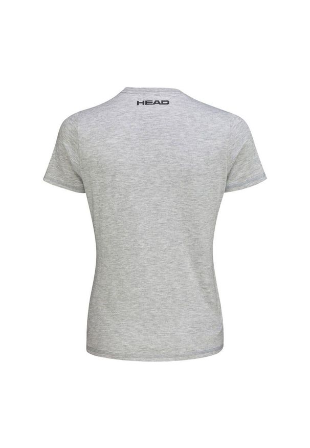 Head - T-shirt damski Club Lara. Kolor: szary. Materiał: jersey, bawełna, poliester, materiał