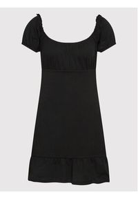 Brave Soul Sukienka codzienna LDRJ-544GINA Czarny Regular Fit. Okazja: na co dzień. Kolor: czarny. Materiał: bawełna. Typ sukienki: proste. Styl: casual #6