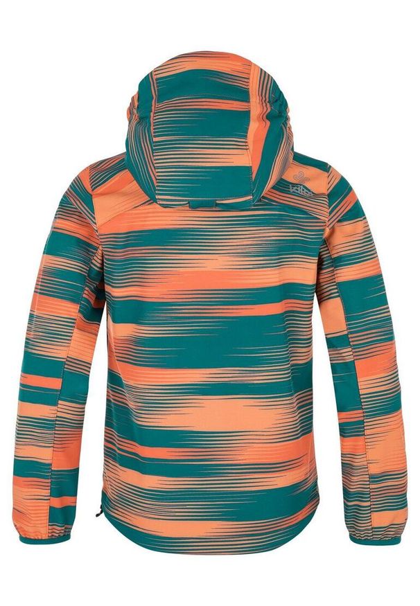 Dziewczęca kurtka softshell Kilpi RAVIA-J. Kolor: żółty, pomarańczowy, wielokolorowy. Materiał: softshell. Sport: turystyka piesza