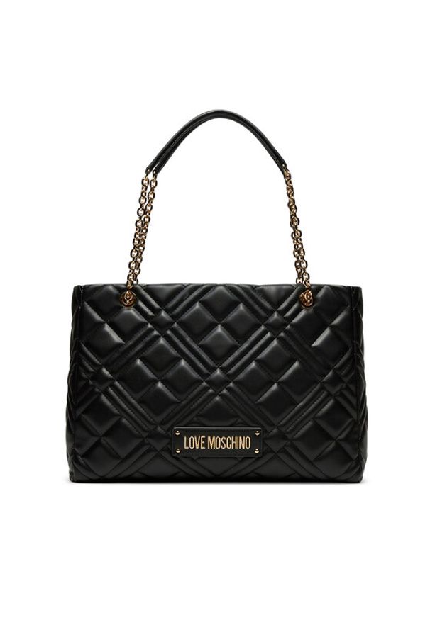 Love Moschino - LOVE MOSCHINO Torebka JC4145PP0LLA0000 Czarny. Kolor: czarny. Materiał: skórzane