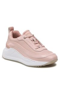 Calvin Klein Sneakersy Internal Wedge Lace Up HW0HW01371 Różowy. Kolor: różowy. Materiał: skóra #3