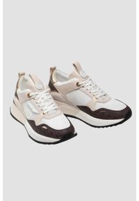 Michael Kors - MICHAEL KORS Beżowe sneakersy Theo Trainer, Rozmiar 37,5. Kolor: beżowy #5