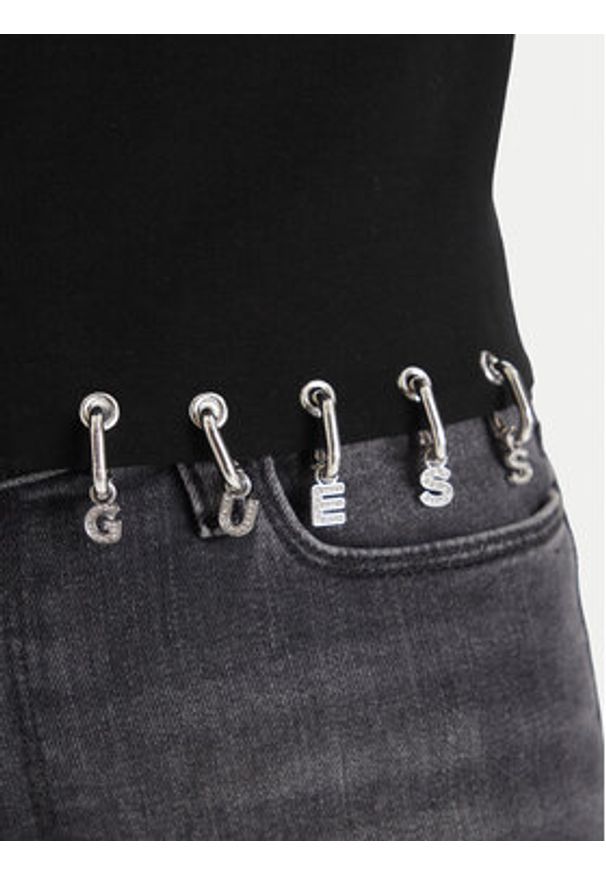 Guess T-Shirt W6GP11 K2933 Czarny Regular Fit. Kolor: czarny. Materiał: bawełna