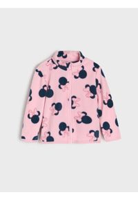 Sinsay - Polarowa bluza ze stójką Minnie Mouse - różowy. Typ kołnierza: kołnierzyk stójkowy. Kolor: różowy. Materiał: polar. Wzór: motyw z bajki #1