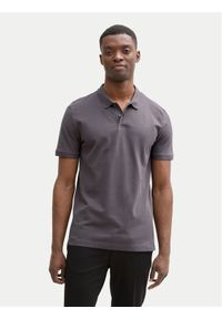 Tom Tailor Denim Polo 1045587 Szary Regular Fit. Typ kołnierza: polo. Kolor: szary. Materiał: bawełna