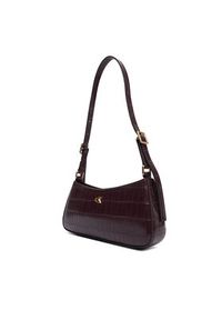 Calvin Klein Torebka Ck Croc Small LV04F3283G Bordowy. Kolor: czerwony. Materiał: skórzane #3