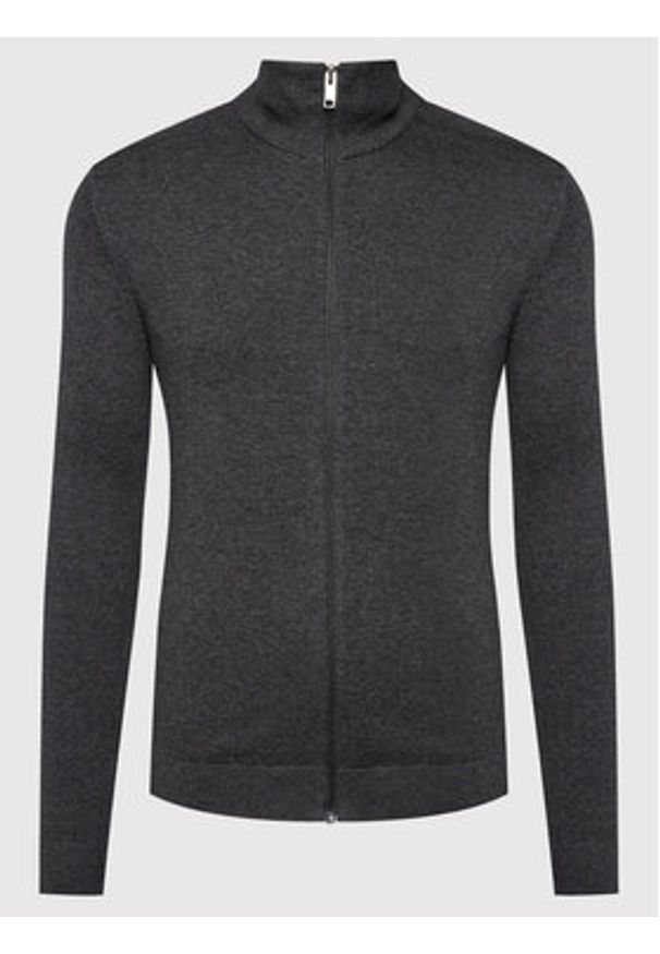 Selected Homme Kardigan Berg 16074688 Szary Regular Fit. Kolor: szary. Materiał: bawełna