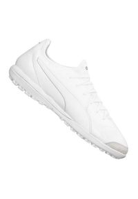 Buty piłkarskie męskie Puma King Pro TT białe. Zapięcie: sznurówki. Kolor: biały. Sport: piłka nożna #1