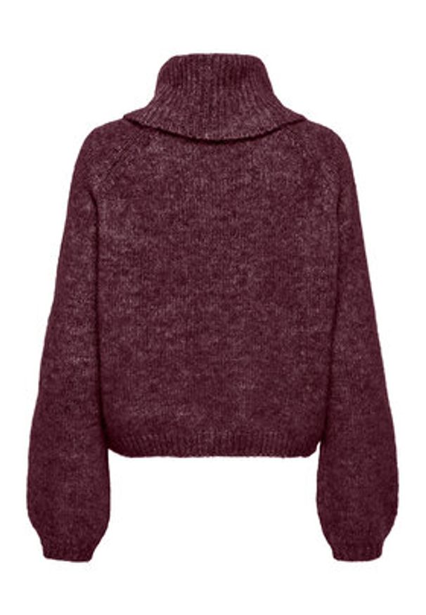 only - ONLY Golf Gila 15358571 Fioletowy Regular Fit. Typ kołnierza: golf. Kolor: fioletowy. Materiał: syntetyk