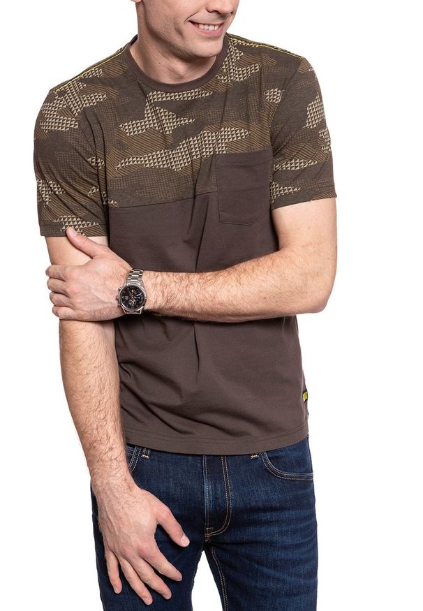 Mustang - MĘSKI T-SHIRT MUSTANG ALEX C CUT'N SEW 1009016 4075