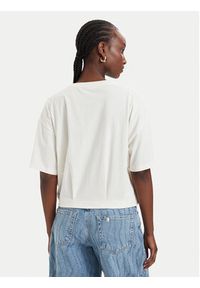 Liu Jo Sport T-Shirt TA6119 JS923 Kremowy Oversize. Kolor: kremowy. Materiał: bawełna. Styl: sportowy #4
