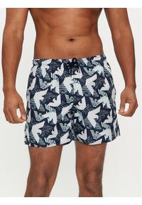 Emporio Armani Underwear Szorty kąpielowe 211740 4R444 62736 Granatowy Regular Fit. Kolor: niebieski. Materiał: syntetyk #1