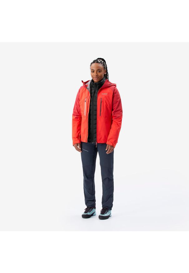 SIMOND - Kurtka alpinistyczna damska Alpinism Light. Kolor: czerwony. Materiał: poliester, materiał. Sport: wspinaczka