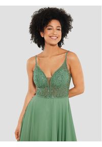 Swing Sukienka koktajlowa 5AE19300 Zielony Slim Fit. Kolor: zielony. Materiał: syntetyk. Styl: wizytowy #3