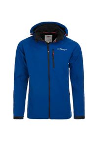 ZONE PERFECT - Kurtka softshell Spitsbergen męska 3-warstwowa niebieska M. Kolor: niebieski. Materiał: softshell #1