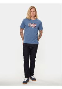 Pepe Jeans T-Shirt Clag PM509384 Niebieski Regular Fit. Kolor: niebieski. Materiał: bawełna #3