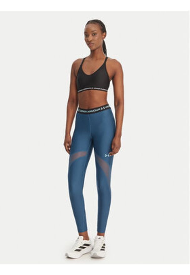 Under Armour Legginsy HeatGear® 6010009 Granatowy Slim Fit. Kolor: niebieski. Materiał: syntetyk