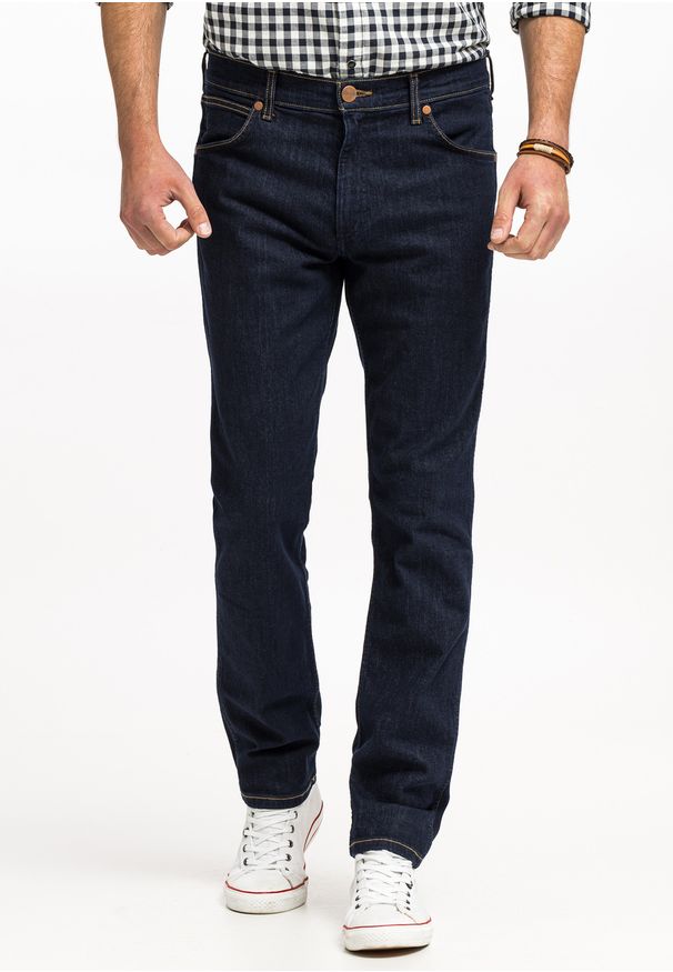 Wrangler - WRANGLER GREENSBORO MĘSKIE SPODNIE JEANSOWE JEANSY DŻINSY RINSE BLUE W15QSQX36 112142833