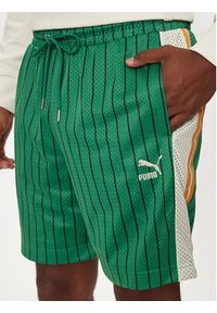 Puma Szorty sportowe T7 624394 Zielony Relaxed Fit. Kolor: zielony. Materiał: syntetyk. Styl: sportowy #5