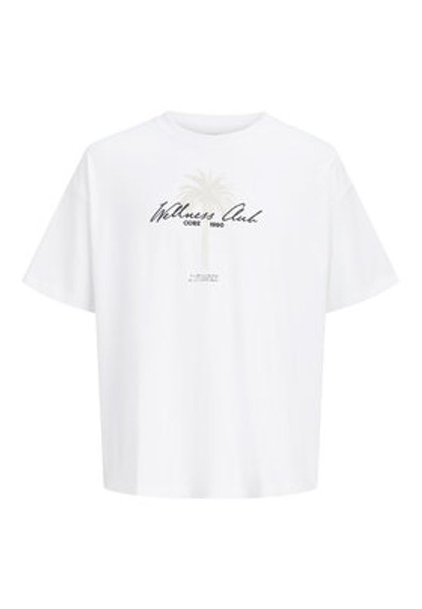 Jack & Jones T-Shirt Eterna 12295526 Biały Regular Fit. Kolor: biały. Materiał: bawełna
