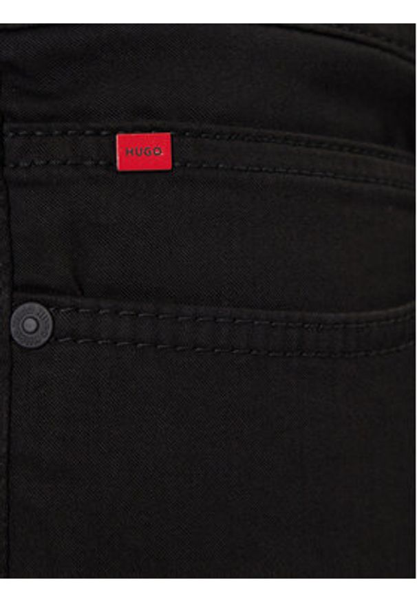 Hugo - HUGO Jeansy 50547253 Czarny Extra Slim Fit. Kolor: czarny